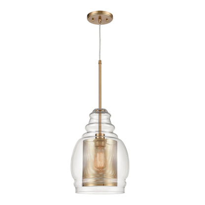 ELK SHOWROOM 81424/1 Herndon 11'' Wide 1-Light Pendant - Antique Gold