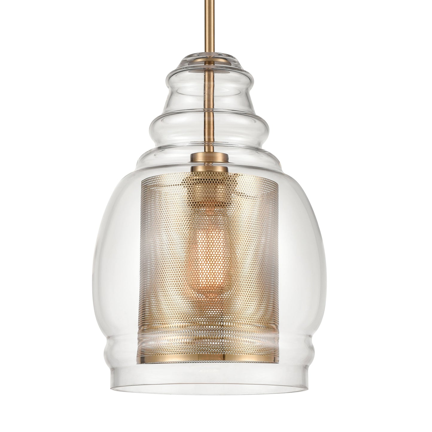 ELK SHOWROOM 81424/1 Herndon 11'' Wide 1-Light Pendant - Antique Gold