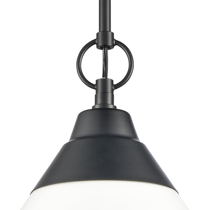 ELK SHOWROOM 81435/1 Sven 12'' Wide 1-Light Pendant - Matte Black