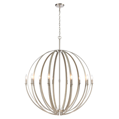 ELK SHOWROOM 81467/10 Rotunde 38'' Wide 10-Light Chandelier - Beechwood