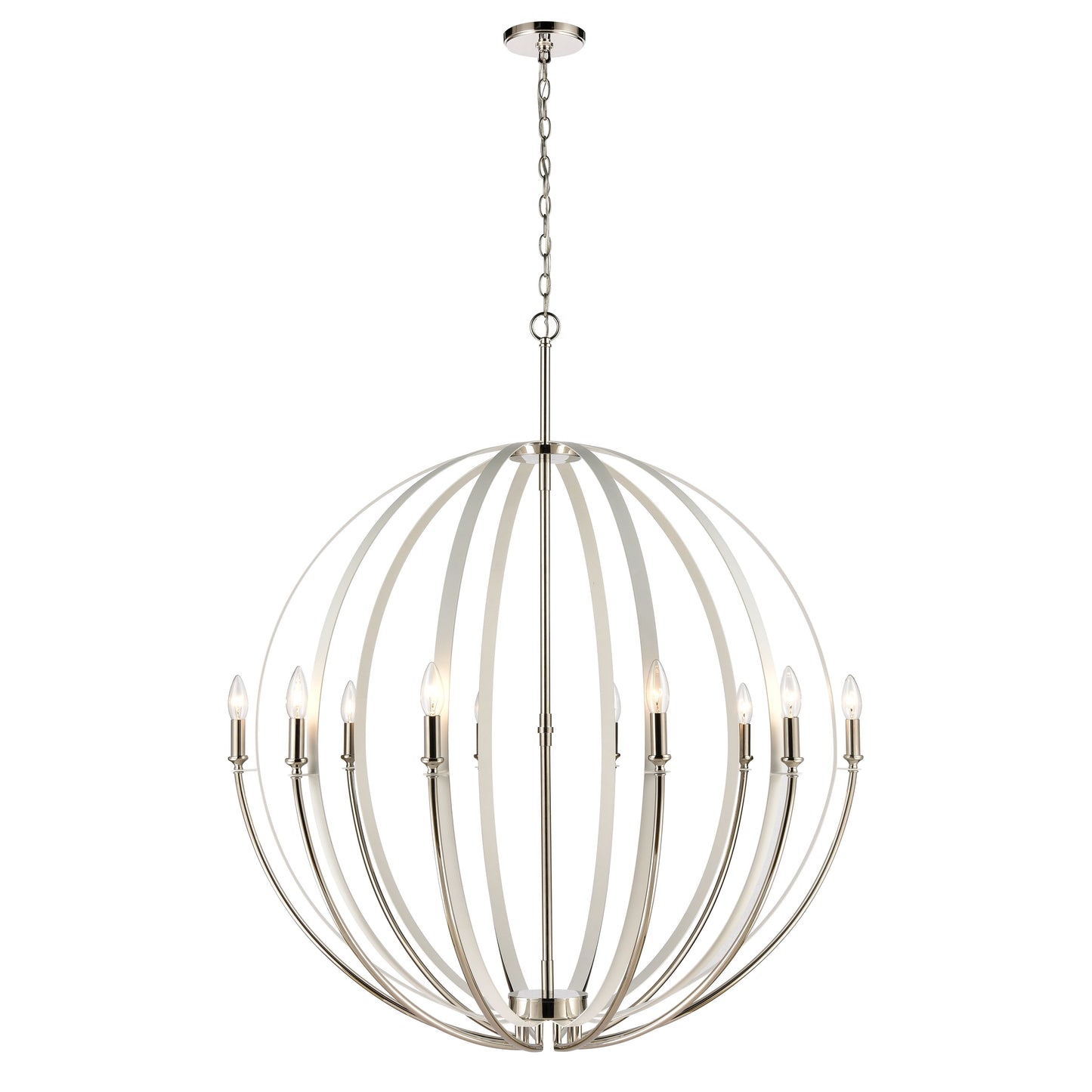 ELK SHOWROOM 81477/10 Rotunde 38'' Wide 10-Light Chandelier - Matte White