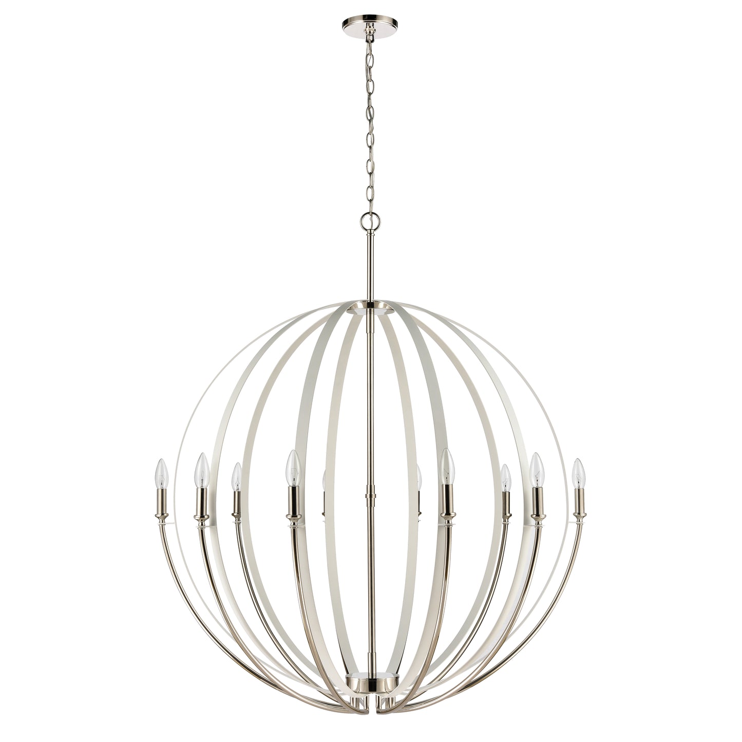 ELK SHOWROOM 81477/10 Rotunde 38'' Wide 10-Light Chandelier - Matte White