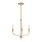 ELK SHOWROOM 81505/3 Newland 17'' Wide 3-Light Chandelier - Satin Brass