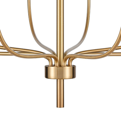 ELK SHOWROOM 81507/8 Newland 34'' Wide 8-Light Chandelier - Satin Brass