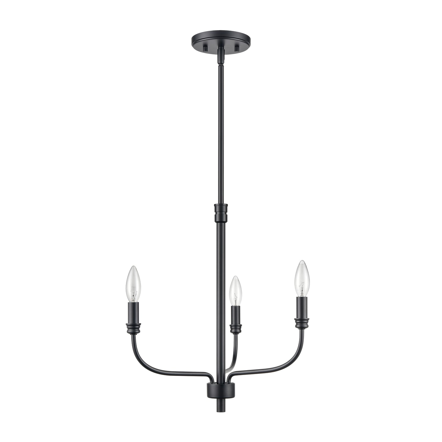 ELK SHOWROOM 81515/3 Newland 17'' Wide 3-Light Chandelier - Matte Black