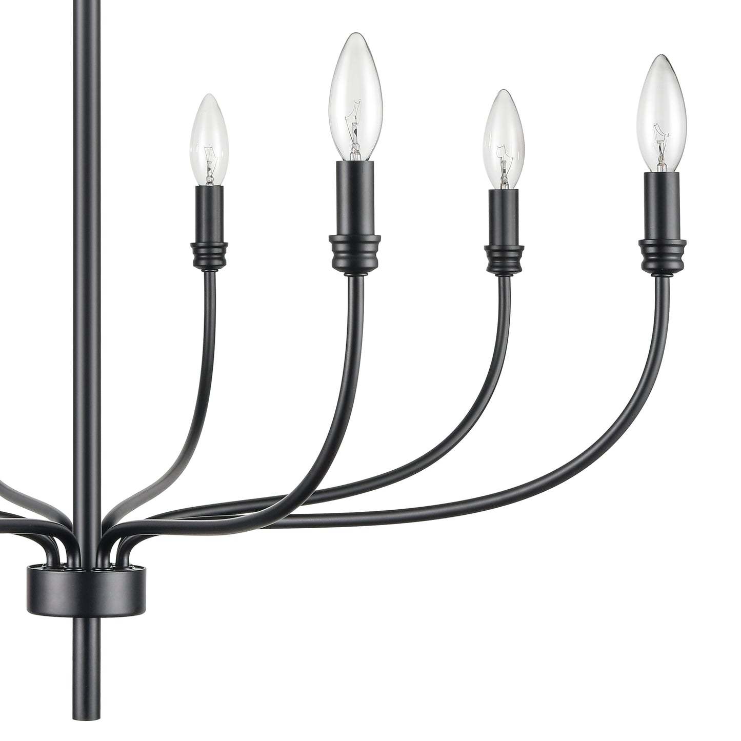 ELK SHOWROOM 81517/8 Newland 34'' Wide 8-Light Chandelier - Matte Black