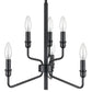 ELK SHOWROOM 81518/3+3 Saginaw 18'' Wide 6-Light Chandelier - Matte Black