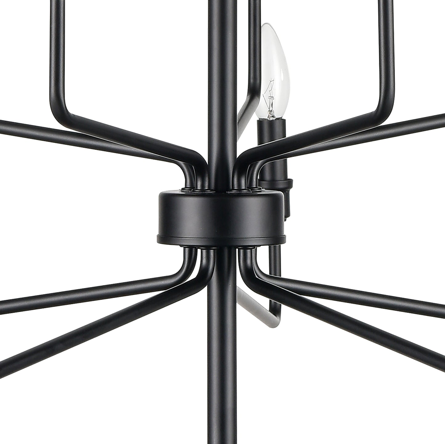 ELK SHOWROOM 81519/5+5 Saginaw 34'' Wide 10-Light Chandelier - Matte Black