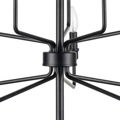 ELK SHOWROOM 81519/5+5 Saginaw 34'' Wide 10-Light Chandelier - Matte Black