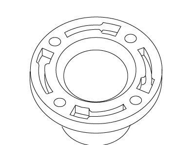 KOHLER Flange, Pvc, Intl, K-81632