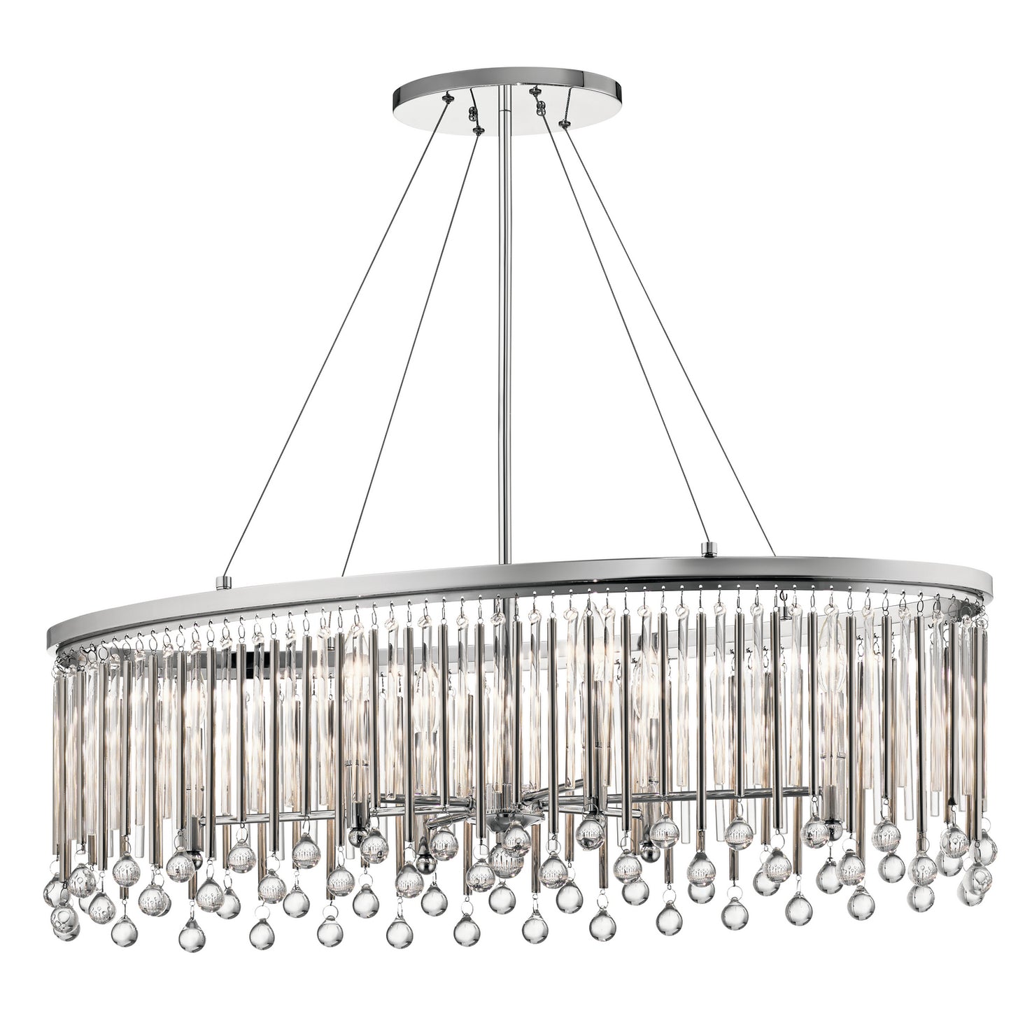 KICHLER 43725Ch Piper Six Light Pendant Chrome