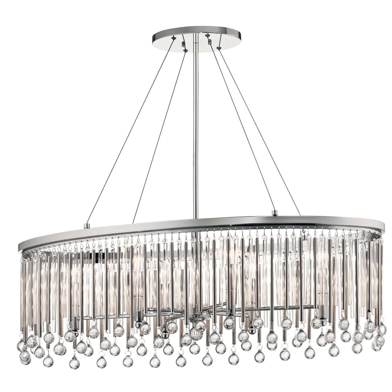 KICHLER 43725Ch Piper Six Light Pendant Chrome