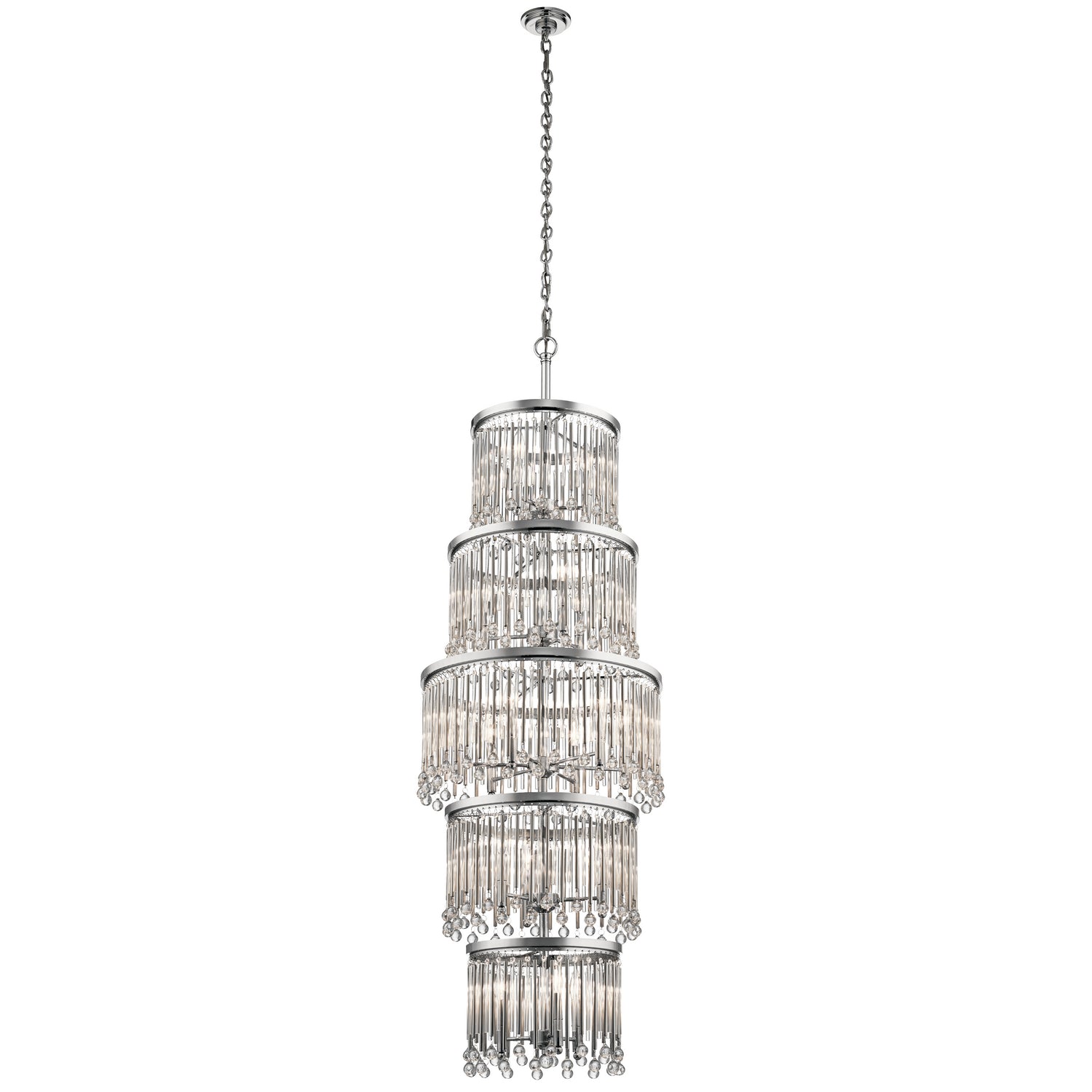 KICHLER 43758Ch Piper 18 Light Chandelier Chrome