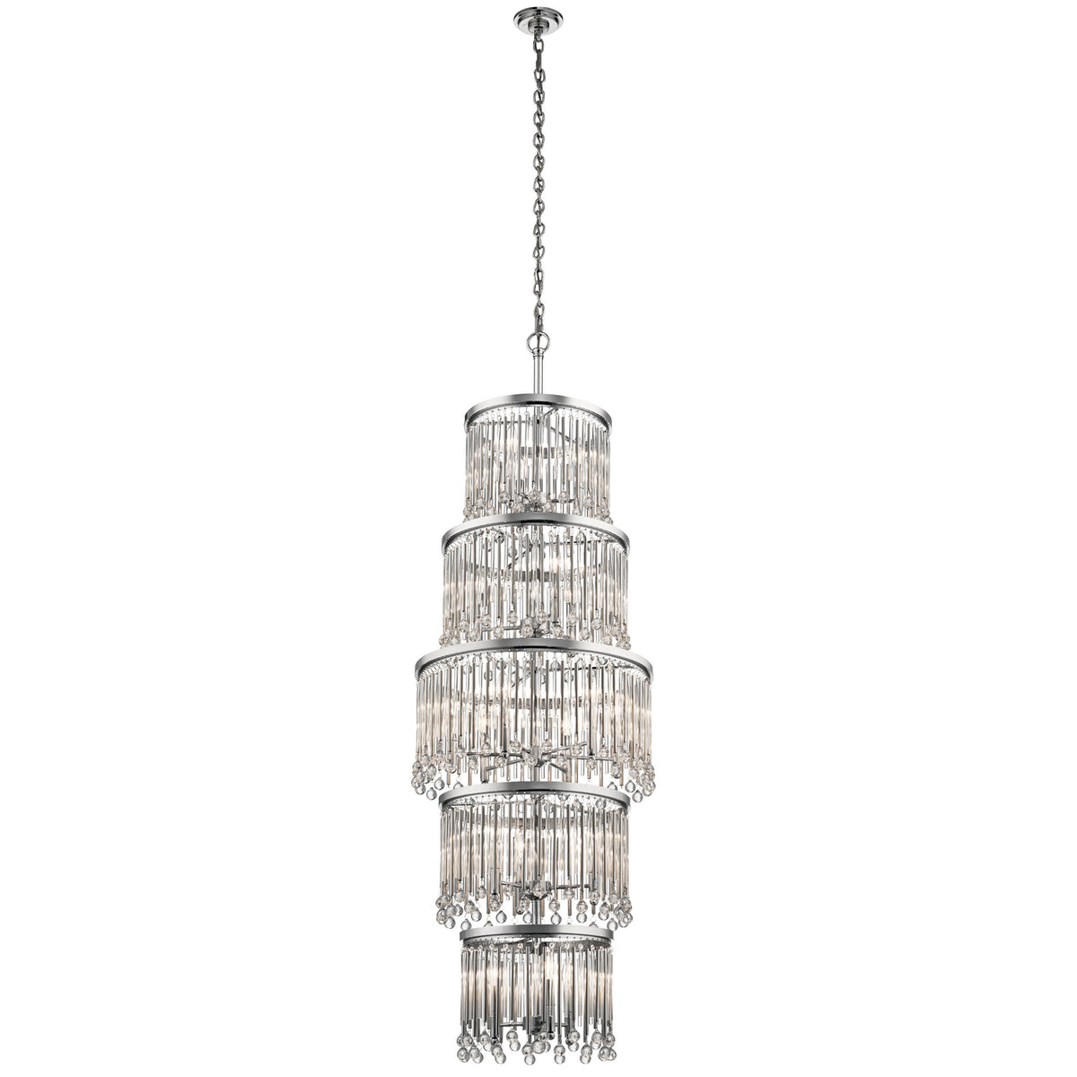 KICHLER 43758CH Piper 18 Light Chandelier Chrome