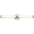 KICHLER 45685PNLED Indeco 27" Led Linear Vanity Light With Satin Etched White Glass In Polished Nickel