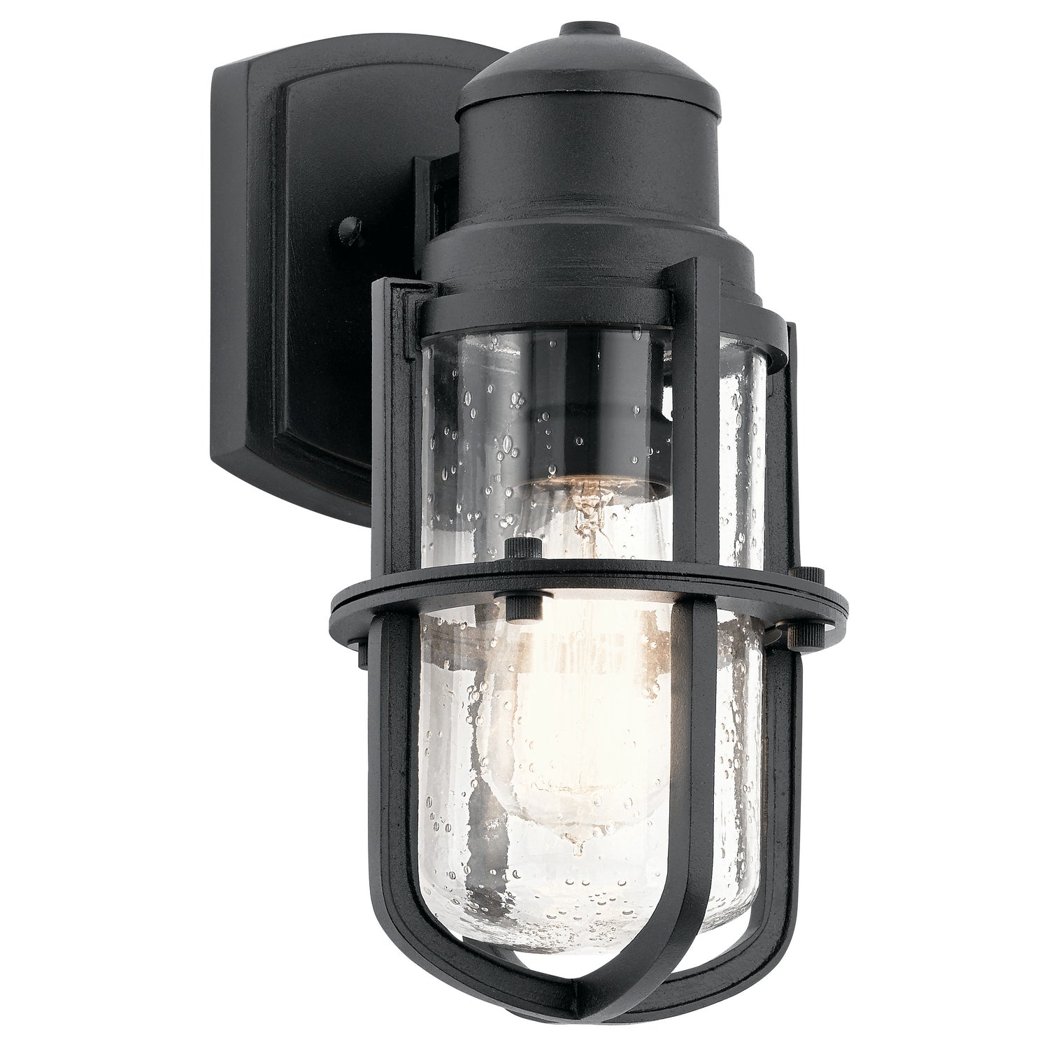 KICHLER 49857BKT Suri 11" 1 Light Wall Lantern Textured Black