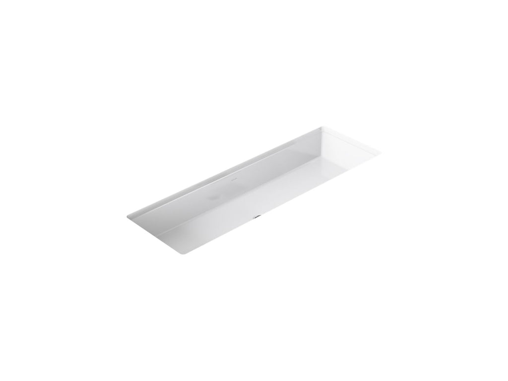 KOHLER K-8192-0 Verticyl 42-1/2" Rectangular Undermount Bathroom Sink - White