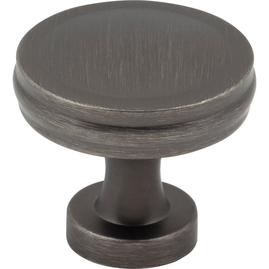 JEFFREY ALEXANDER 132BNBDL Jules 1-3/8" Diameter Round Knob - Brushed Pewter