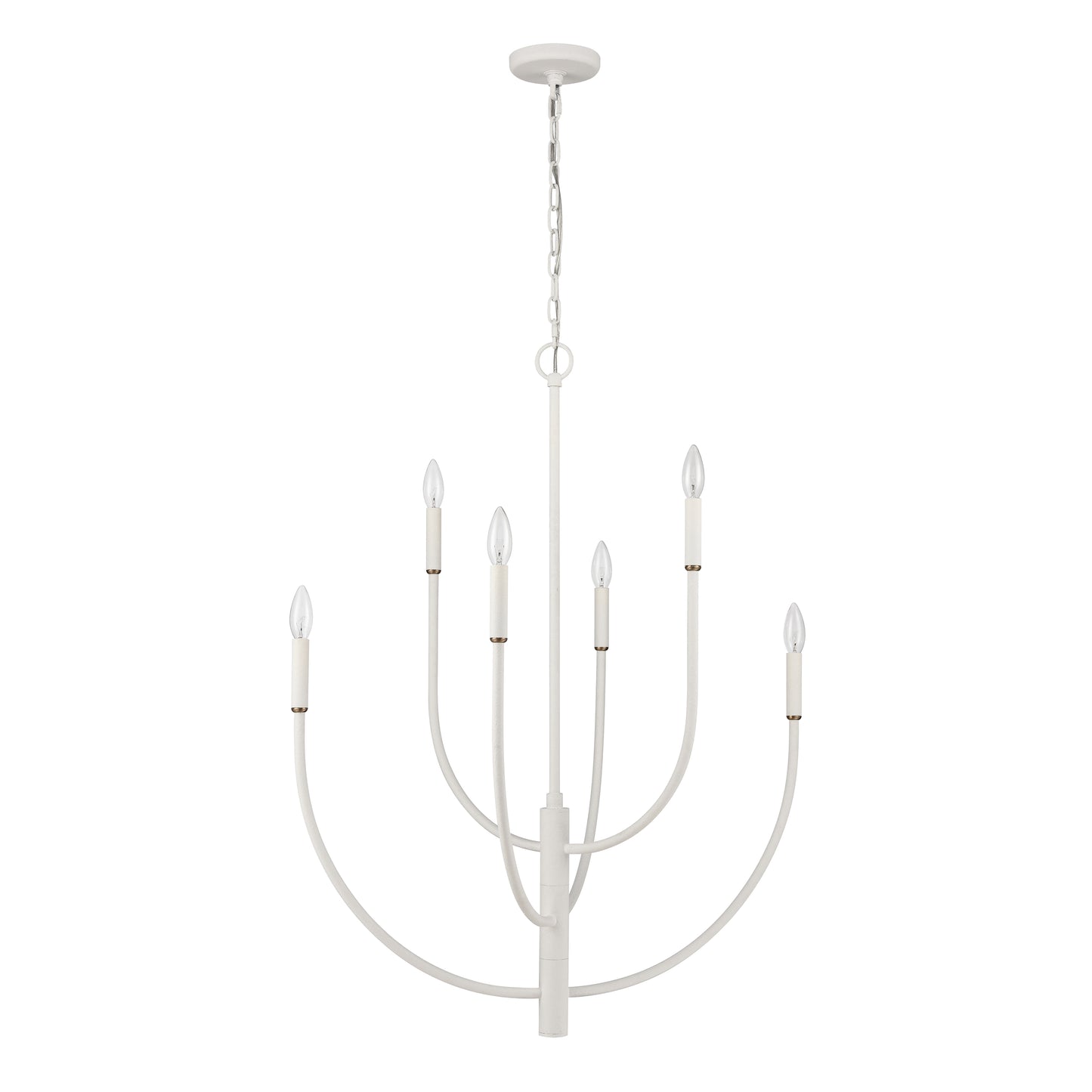 ELK SHOWROOM 82017/6 Continuance 30'' Wide 6-Light Chandelier - White Coral