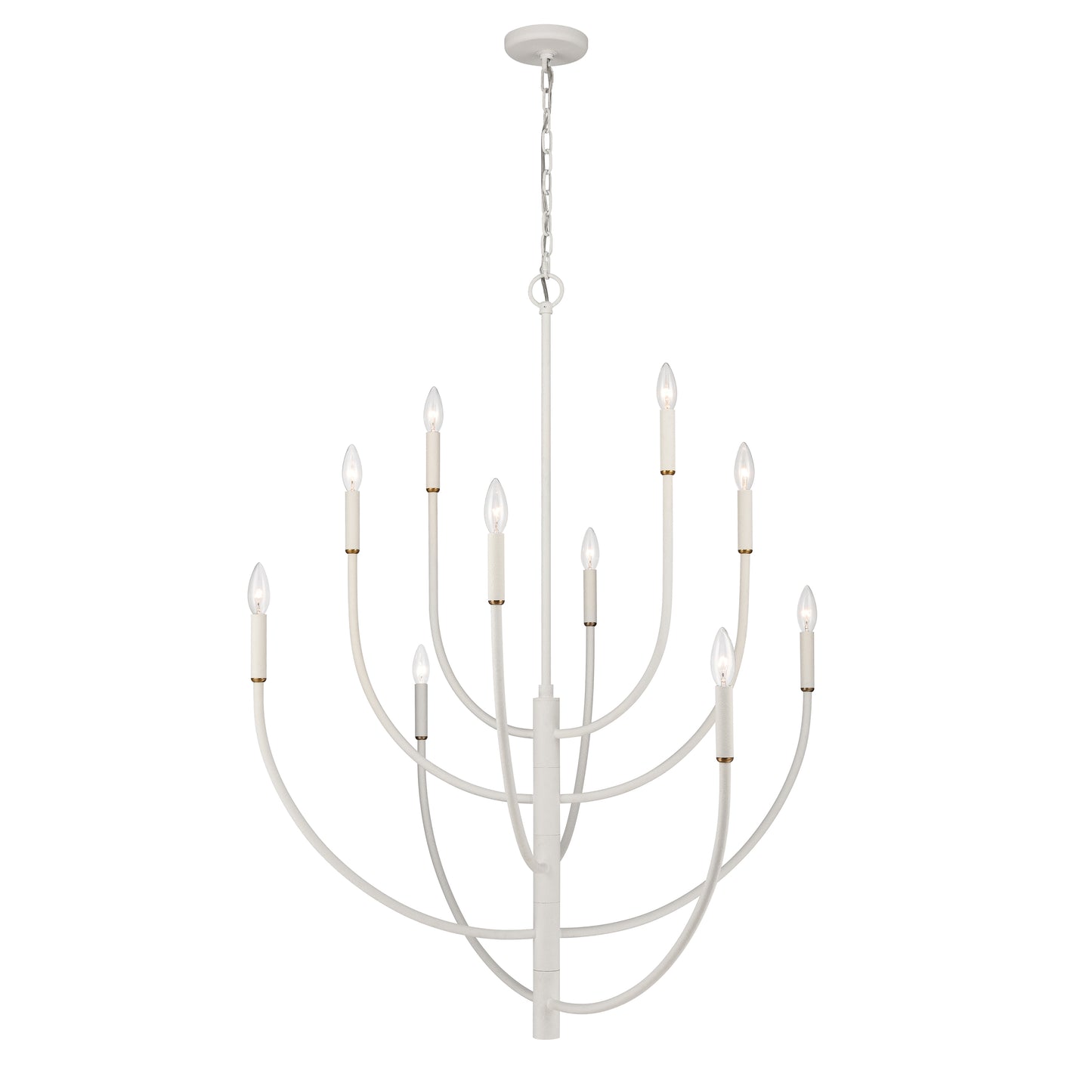 ELK SHOWROOM 82019/10 Continuance 42'' Wide 10-Light Chandelier - White Coral