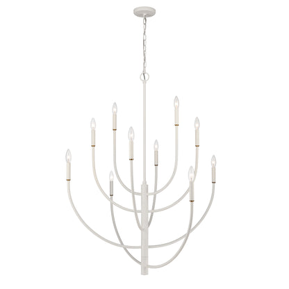 ELK SHOWROOM 82019/10 Continuance 42'' Wide 10-Light Chandelier - White Coral