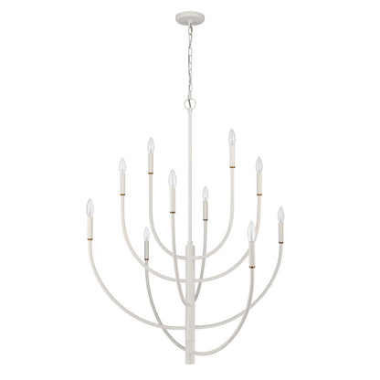 ELK SHOWROOM 82019/10 Continuance 42'' Wide 10-Light Chandelier - White Coral