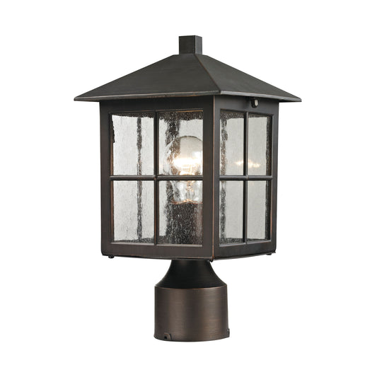 THOMAS 8201EP/70 Shaker Heights 11'' High 1-Light Outdoor Post Light - Hazelnut Bronze