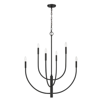 ELK SHOWROOM 82027/6 Continuance 30'' Wide 6-Light Chandelier - Charcoal