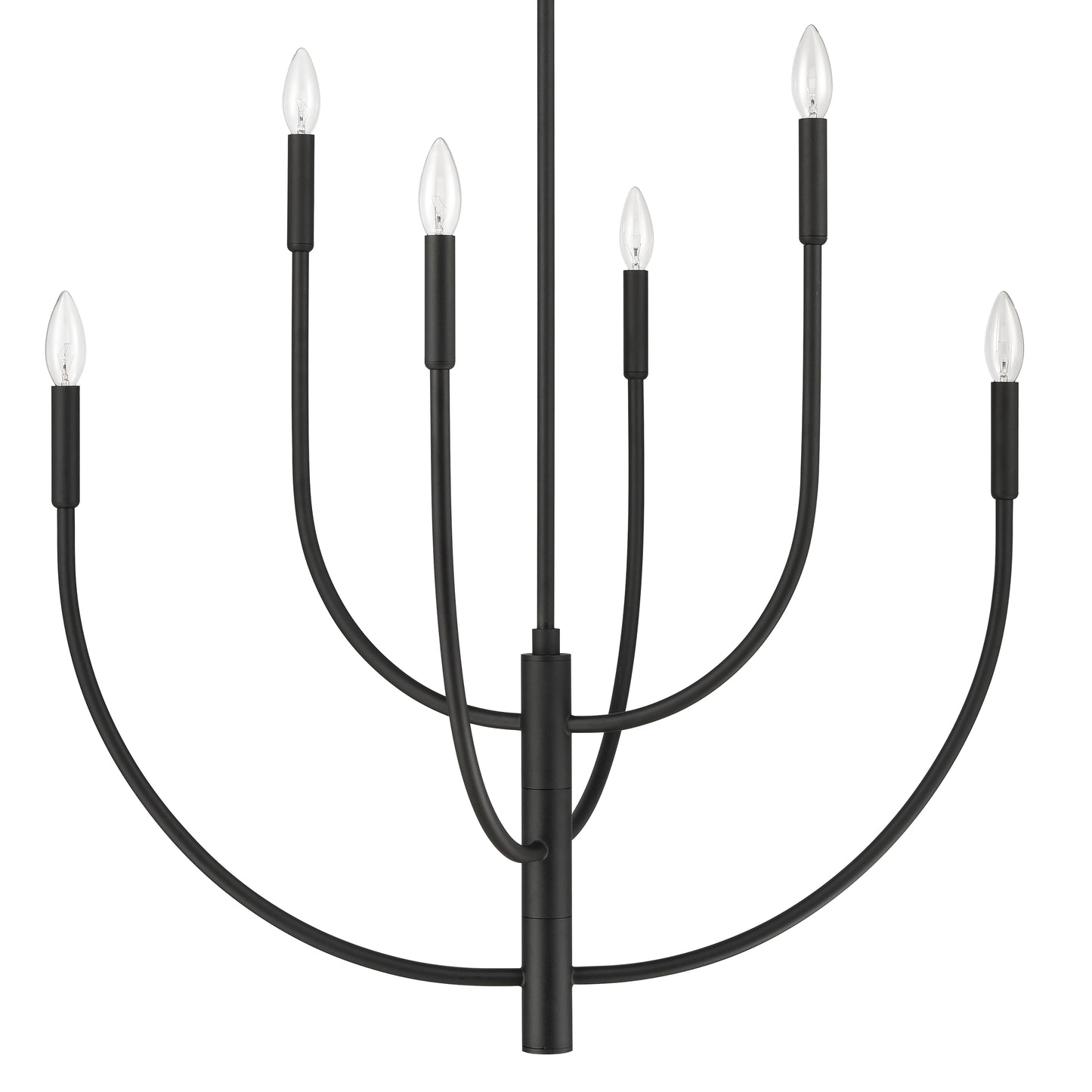 ELK SHOWROOM 82027/6 Continuance 30'' Wide 6-Light Chandelier - Charcoal