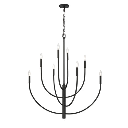 ELK SHOWROOM 82028/8 Continuance 36'' Wide 8-Light Chandelier - Charcoal