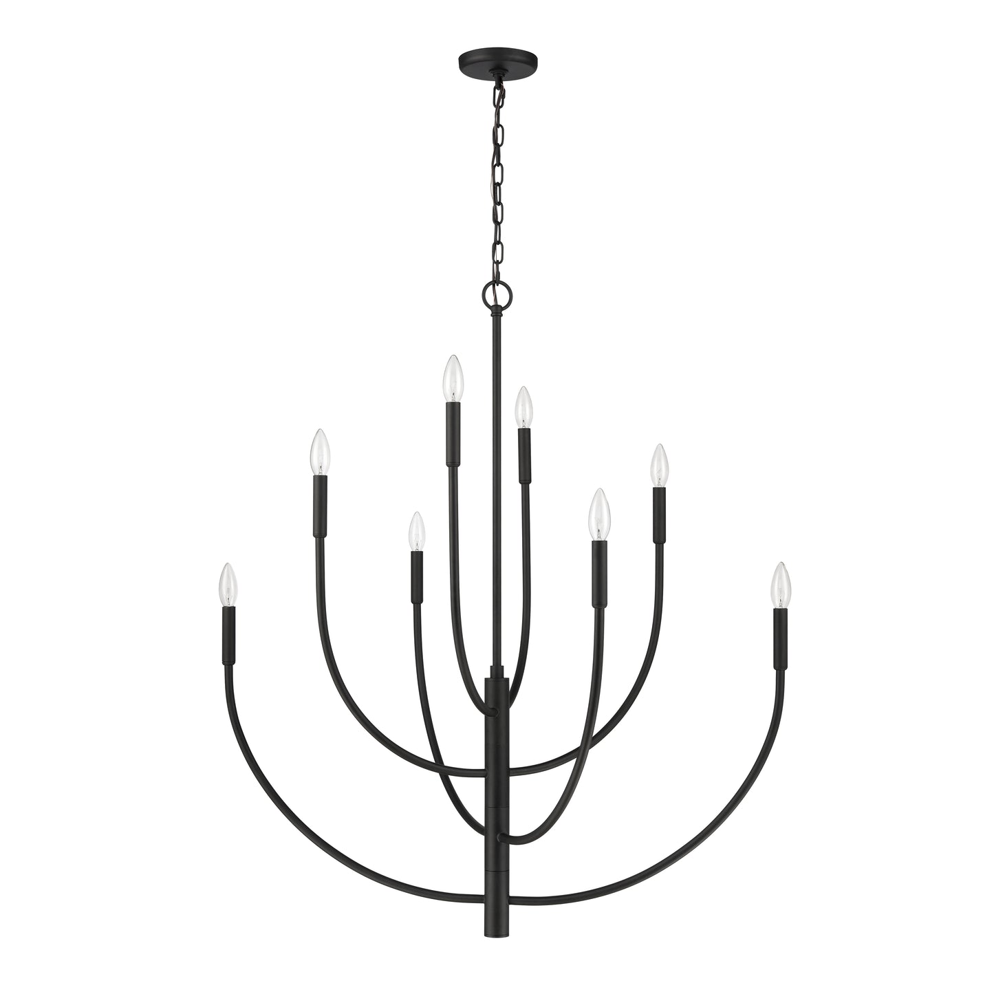 ELK SHOWROOM 82028/8 Continuance 36'' Wide 8-Light Chandelier - Charcoal