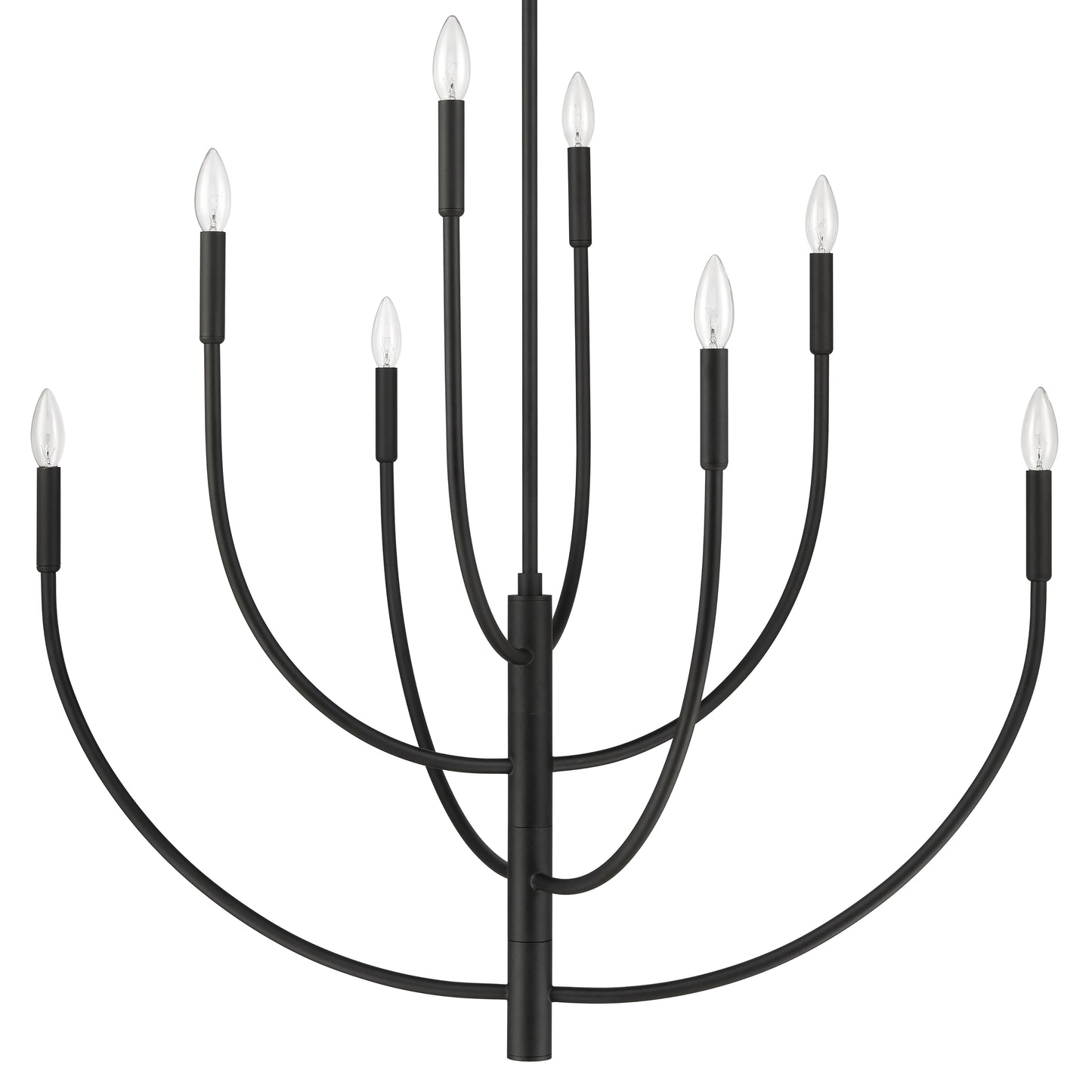 ELK SHOWROOM 82028/8 Continuance 36'' Wide 8-Light Chandelier - Charcoal