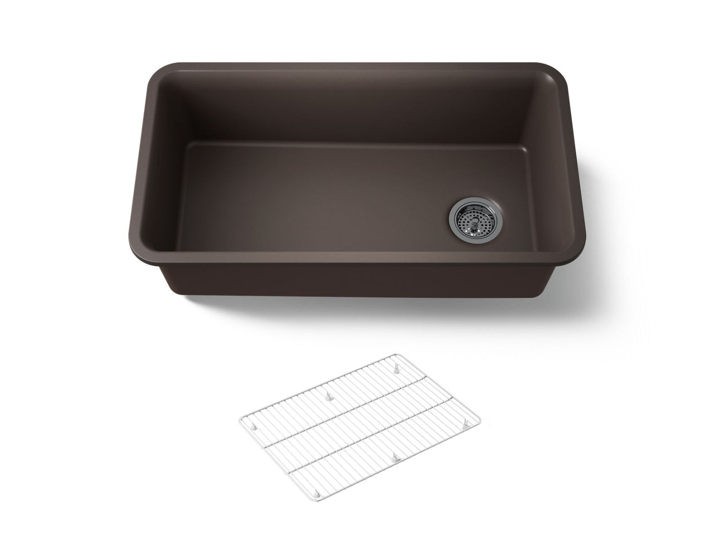 KOHLER K-8206-CM2 Cairn 33-1/2" undermount single-bowl kitchen sink - Matte Brown