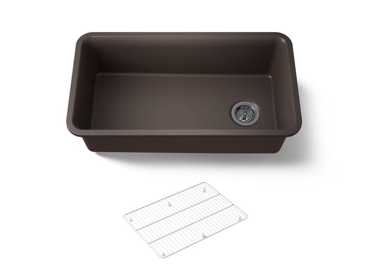 KOHLER K-8206-CM2 Cairn 33-1/2" undermount single-bowl kitchen sink - Matte Brown