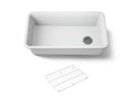 KOHLER K-8206-CM6 Cairn 33-1/2" Undermount Single-Bowl Kitchen Sink - Matte White