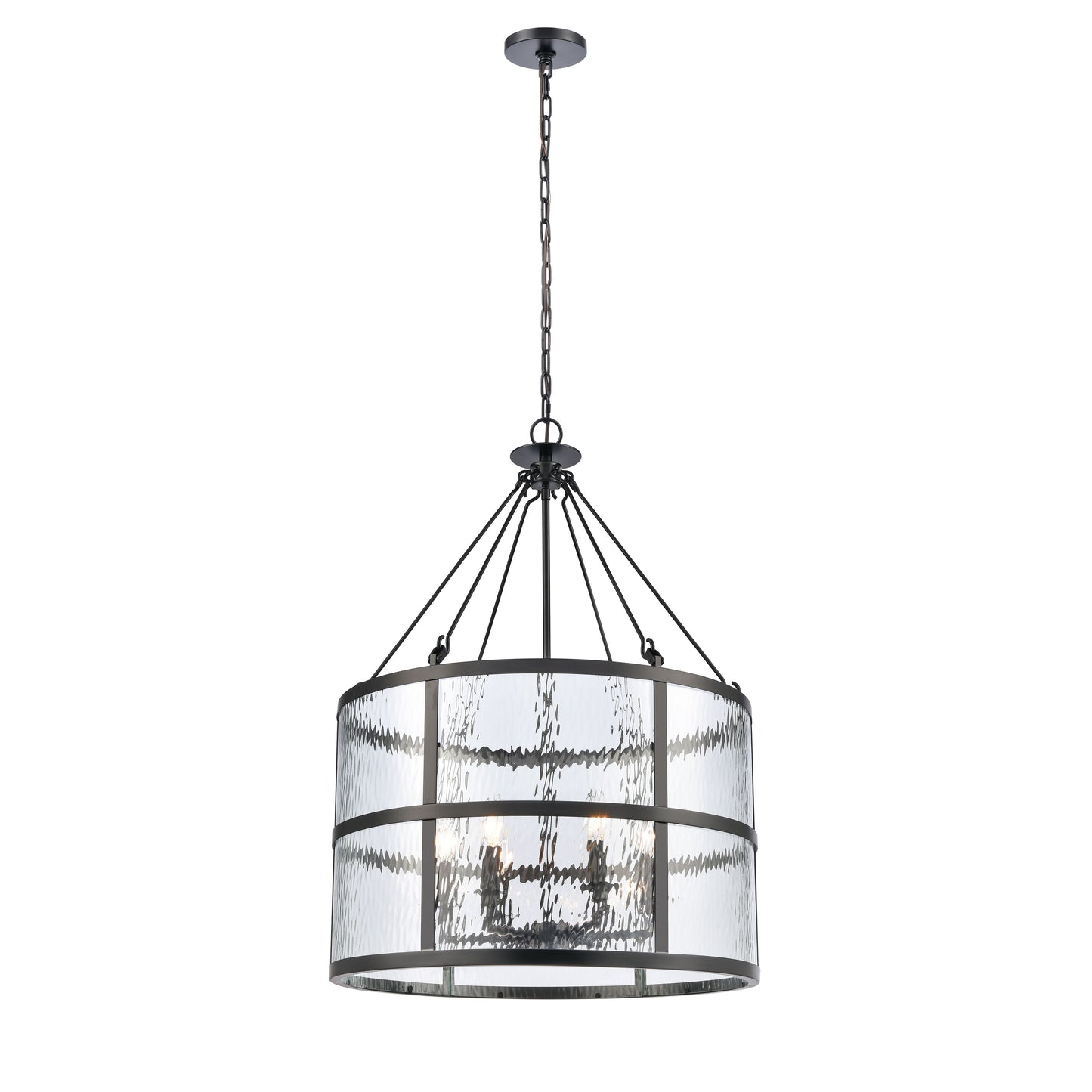 ELK SHOWROOM 82078/6 Solace 24'' Wide 6-Light Pendant - Matte Black