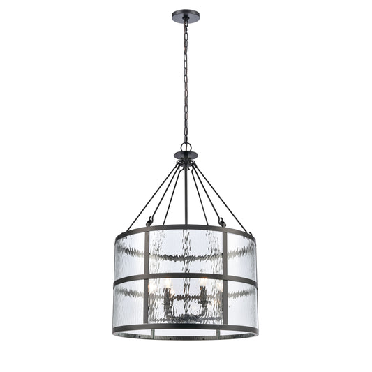 ELK SHOWROOM 82078/6 Solace 24'' Wide 6-Light Pendant - Matte Black