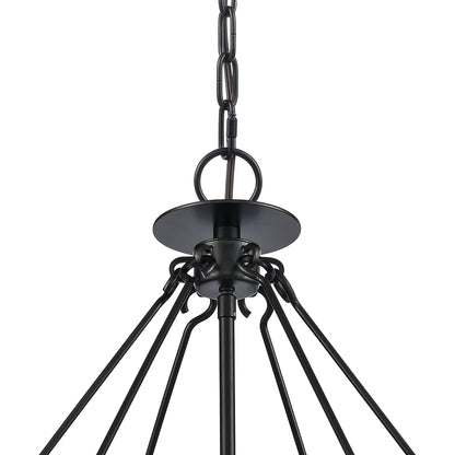 ELK SHOWROOM 82078/6 Solace 24'' Wide 6-Light Pendant - Matte Black