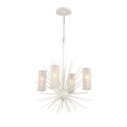 ELK SHOWROOM 82086/4 Sea Urchin 20'' Wide 4-Light Chandelier - White Coral