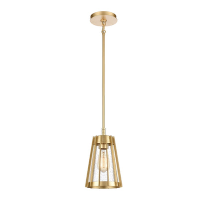 ELK SHOWROOM 82104/1 Open Louvers 6.75'' Wide 1-Light Mini Pendant - Champagne Gold