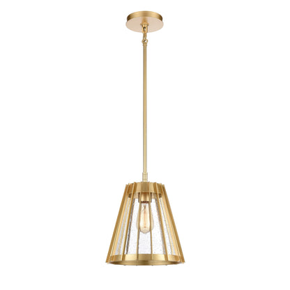 ELK SHOWROOM 82105/1 Open Louvers 10'' Wide 1-Light Pendant - Champagne Gold