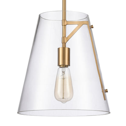 ELK SHOWROOM 82146/1 Trustle 11'' Wide 1-Light Pendant - Satin Brass