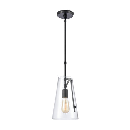 ELK SHOWROOM 82155/1 Trustle 7'' Wide 1-Light Mini Pendant - Matte Black