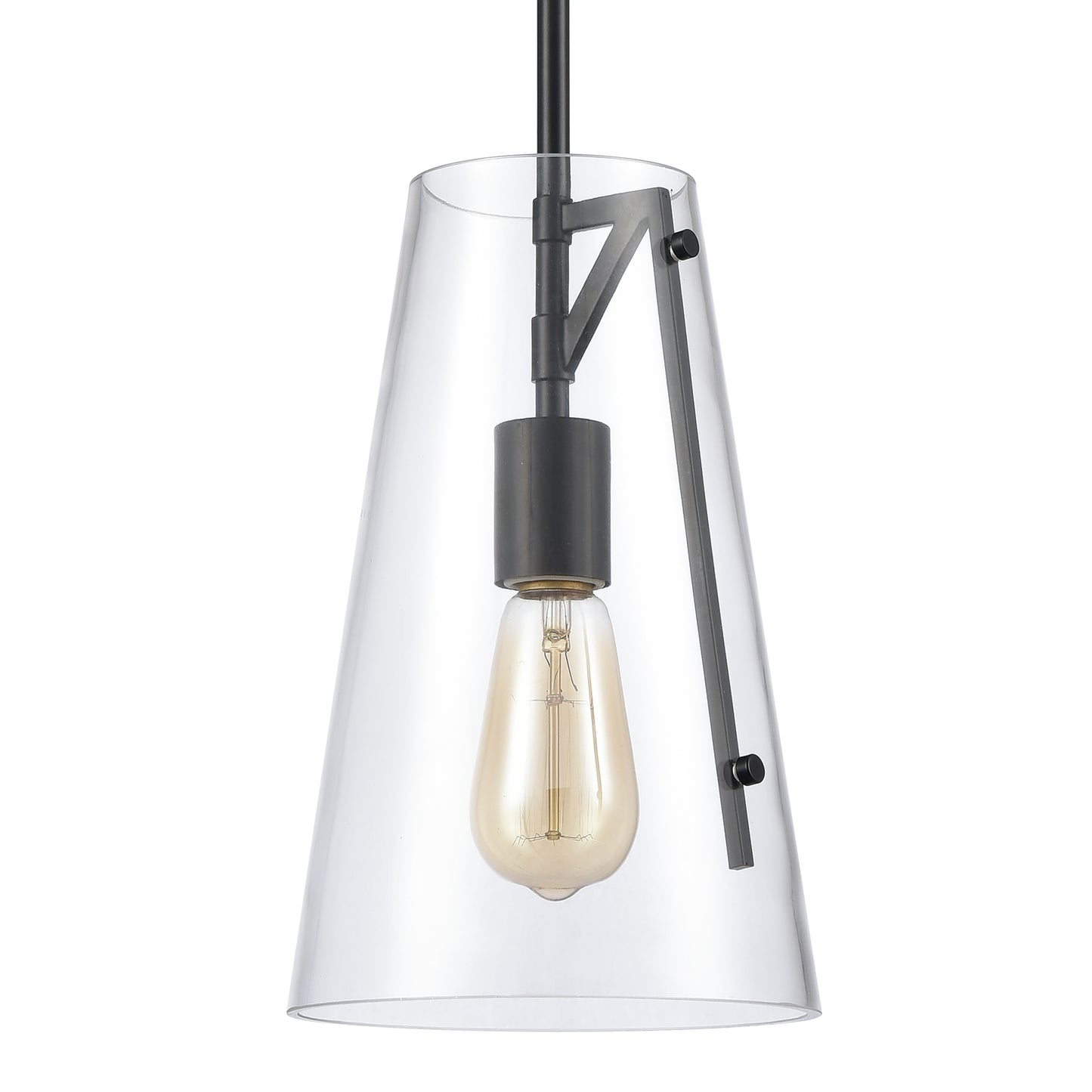 ELK SHOWROOM 82155/1 Trustle 7'' Wide 1-Light Mini Pendant - Matte Black