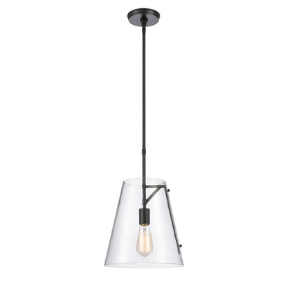 ELK SHOWROOM 82156/1 Trustle 11'' Wide 1-Light Pendant - Matte Black