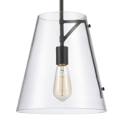 ELK SHOWROOM 82156/1 Trustle 11'' Wide 1-Light Pendant - Matte Black