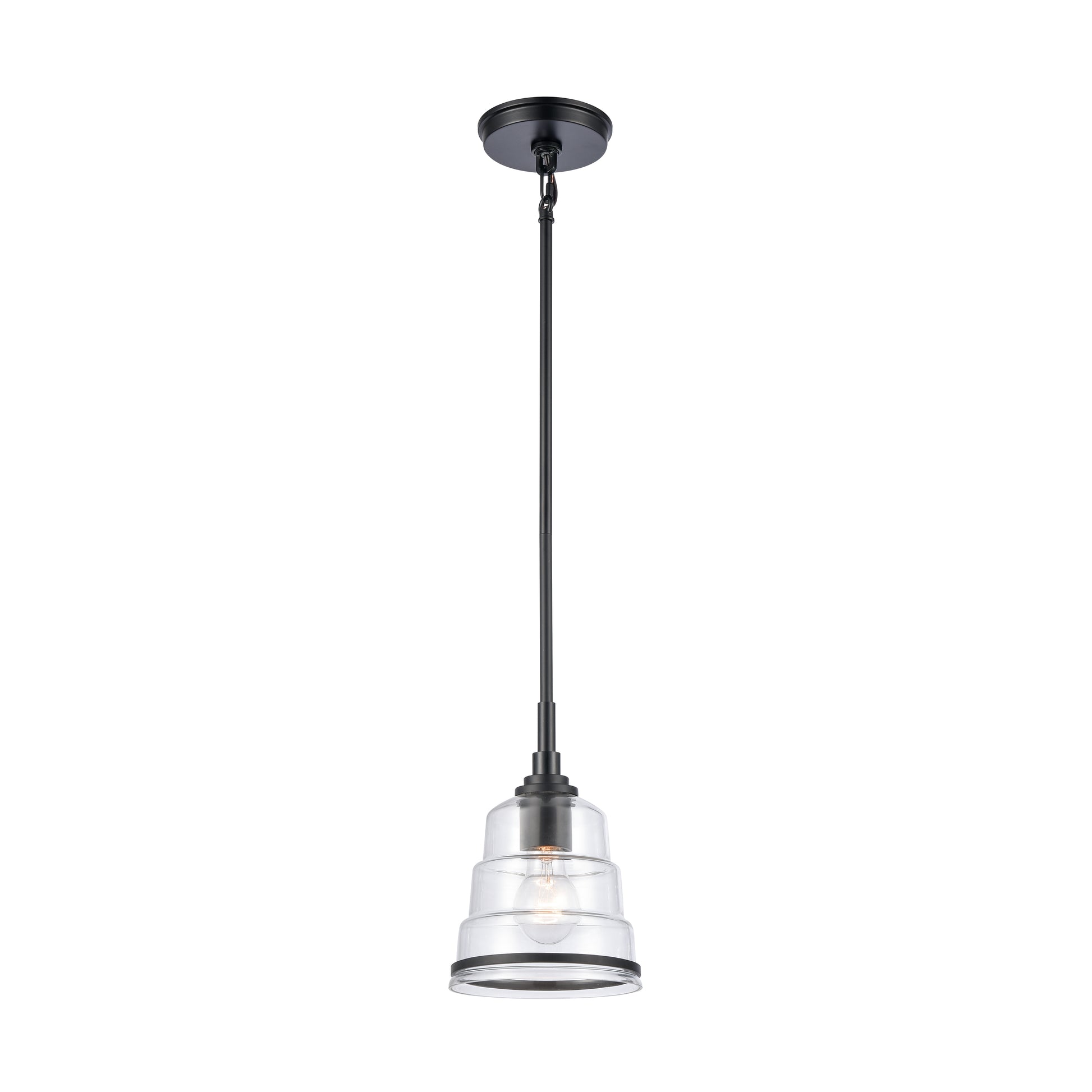 ELK SHOWROOM 82164/1 Boyer 6.5'' Wide 1-Light Mini Pendant - Matte Black