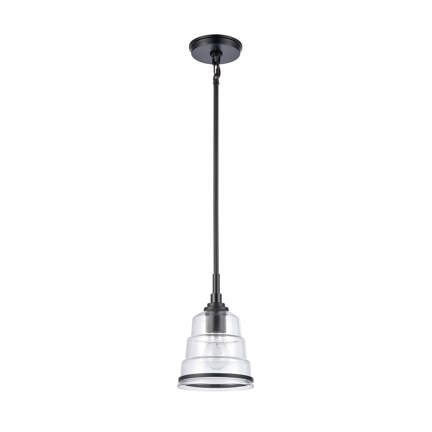 ELK SHOWROOM 82164/1 Boyer 6.5'' Wide 1-Light Mini Pendant - Matte Black