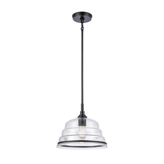 ELK SHOWROOM 82165/1 Boyer 11'' Wide 1-Light Pendant - Matte Black