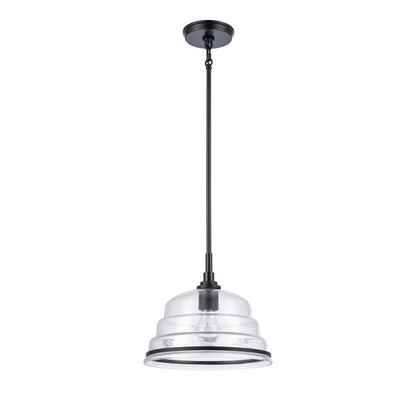 ELK SHOWROOM 82165/1 Boyer 11'' Wide 1-Light Pendant - Matte Black